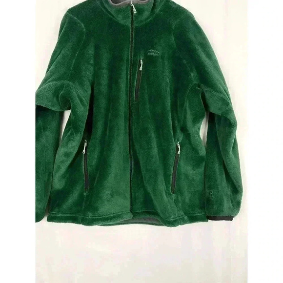 VTG Patagonia Green Deep Pile Fleece Full Jacket XL Mens Outdoor Zipped Pockets - Picture 16 of 16